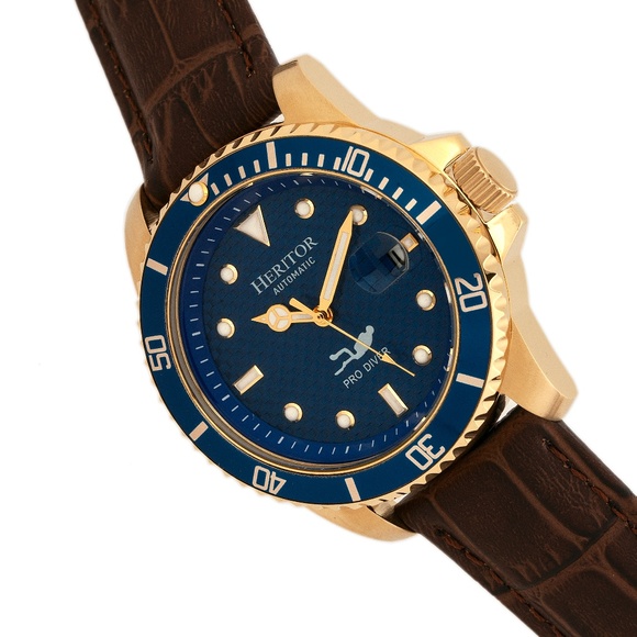 NWT Pro Diver Automatic Watch w/ Genuine Leather